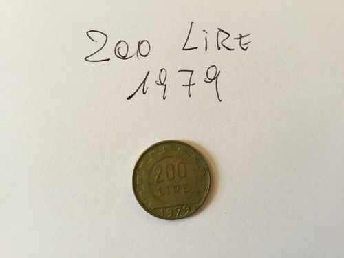 Moneta italiana 200 - moneta,