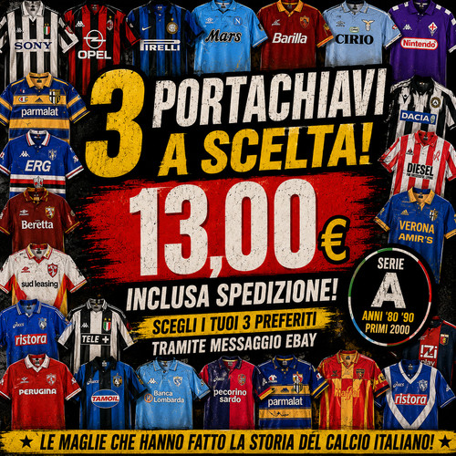 Portachiavi maglie calcio - portachiavi,