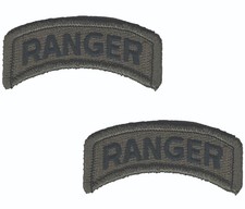 2 US Army Ranger Tab Patch ACU