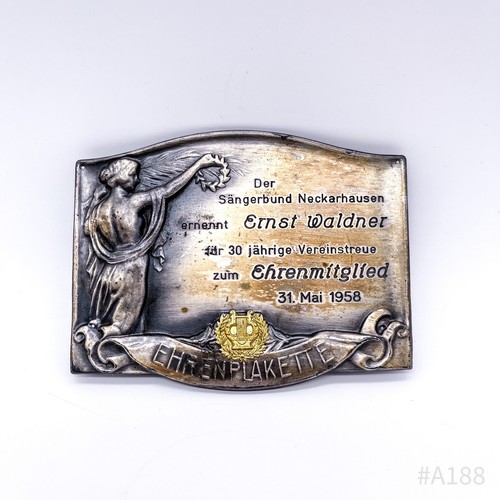 Placca onoraria vintage - placca,