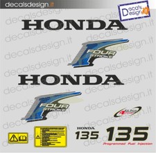 Adesivi Motore marino Honda 135 cv 4t.  (gommone barca)