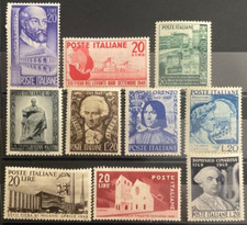 Repubblica 1949 selezione di valori mnh