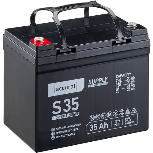 Batteria agm 12v 35ah sedia - 12v,