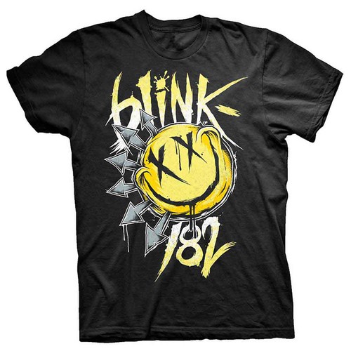 Shirt blink 182 con logo - blink-182,