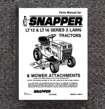 Ricambi Manuale Snapper LT12