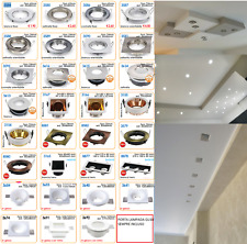 FARETTI PER CARTONGESSO DA INCASSO VETRO METALLO CROMO BIANCO GLITTER BRILLANT