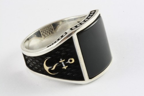 Capitano marina ancora anello - ancora,