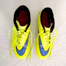 Nike HyperVenom Phade FG, Scarpe da Calcio Tacchetti Adulti Giallo Blu Taglia 45