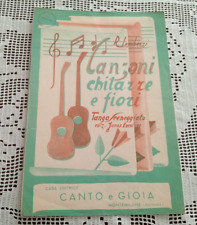 Spartiti Musicali  Canzoni chitarre e fiori • tango sceneggiato • R. Lombezzi -