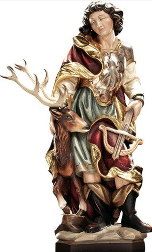 Statua sant umberto cm 20 - sant',