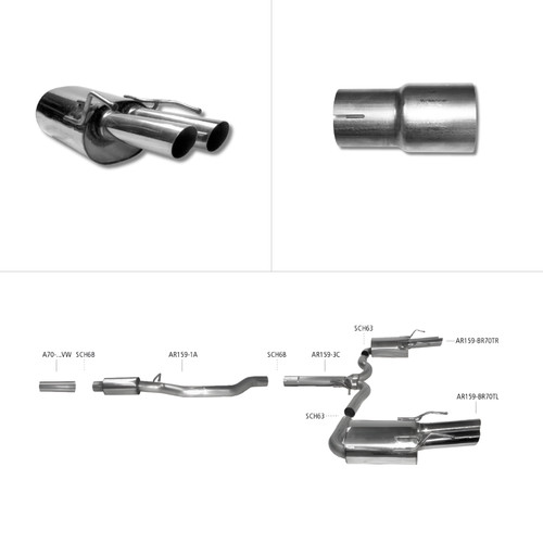 Impianto completo bastuck - impianto,
