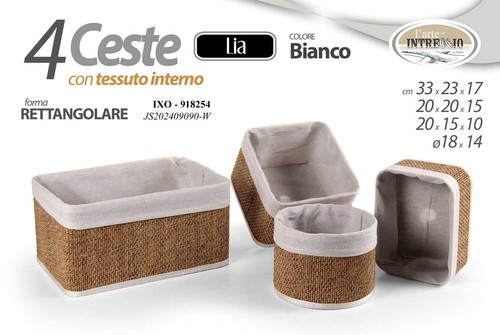 Cestini ceste marroni rigide - ceste,
