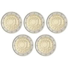 2 euro Germania 2015 fdc 5 zecche Bandiera Europea