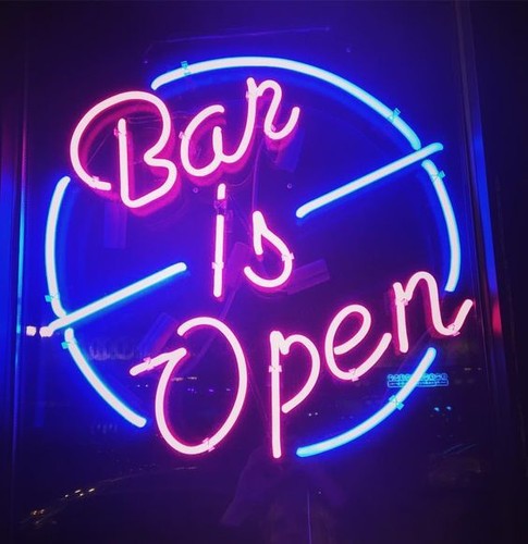 Bar open pub club - pub, 20"x16"