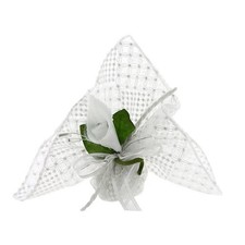 Fazzoletto organza ricamata
