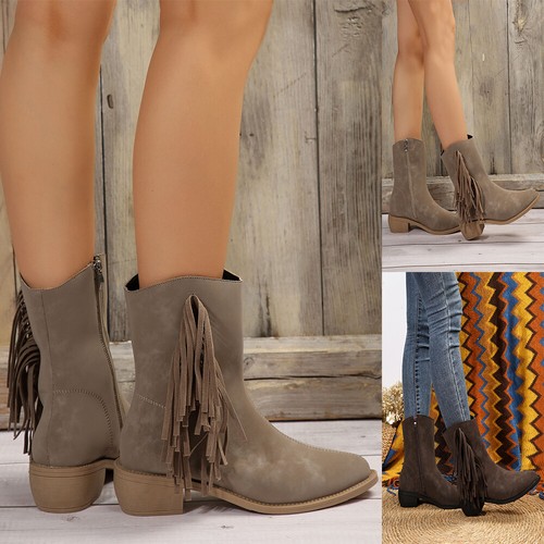 Stivaletti donna cowboy blocco