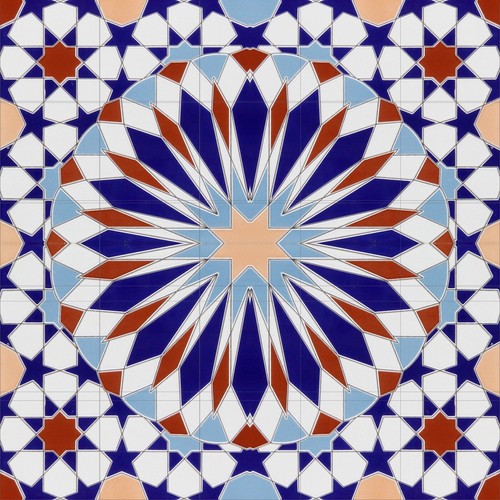 Pannello ceramica mosaico - , di