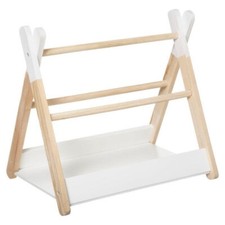 Libreria per bambini semplice in legno a forma di tenda