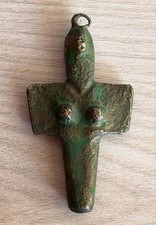 CIONDOLO  IN BRONZO RIPRODUZIONE DEA MADRE  SARDEGNA NURAGICA