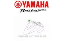 PARAFANGO ANTERIORE ORIGINALE YAMAHA X-CITY 125 250 GRIGIO SILVER XCITY