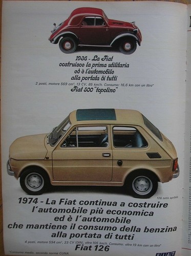 Fiat 126 tetto - 126,