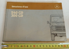 manuale uso manutenzione originale italiano Mercedes GD 240 300