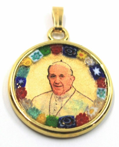 Ciondolo medaglia vetro - medaglia,,