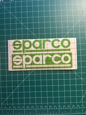 Sparco x2 Adesivi Paracolpi,Adesivi Finestre 127mmx27mm Verde Opaco