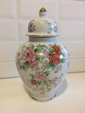 VASO PORCELLANA GIAPPONESE KUTANI BIANCO  FLOREALE GAR3