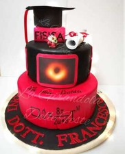Torta Finta Laurea DOTTORE CON