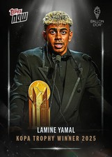 Lamine Yamal - 2025 Ballon d'Or Topps NOW - Kopa Trophy Winner