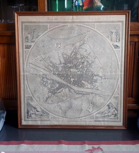 Grande carta geografica pianta