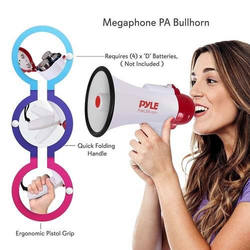Megafono rosso pyle - megafono, pmp35r