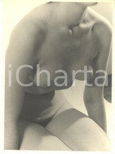 1960 ca VINTAGE EROTIC Bust of a nude woman (2) Photo Raymond VAN DOREN 18x24 cm