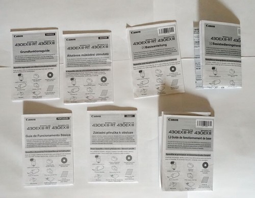 Manuale flash canon 430 iii - manuale, ex