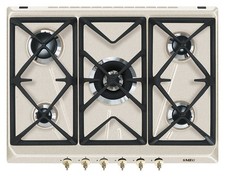 SMEG SRV876AVOGH2 PIANO COTTURA A GAS INCASSO 70CM LINEA COLONIALE AVENA