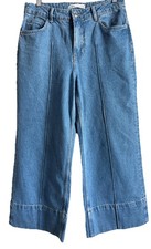 ZARA Crop Wide Leg Denim