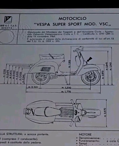 Piaggio vespa 180 super - vespa,