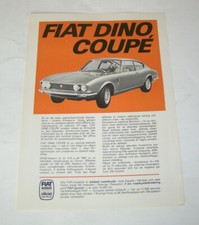 Depliant / Brochure Fiat Dino