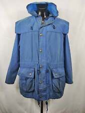 Parka Barbour cerato Blu XLarge - Man Waxed Navy jacket with hood size Xlarge