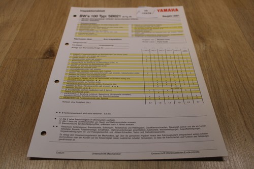 Yamaha bws 100 sb01 scheda - bws,