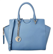 Borsa Versace Collezione Madelux Pelle Unica Blu Tracolla 941101