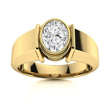 Anello Uomo Diamante 18k