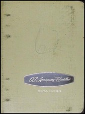 1962 Cadillac Data Book Dealer