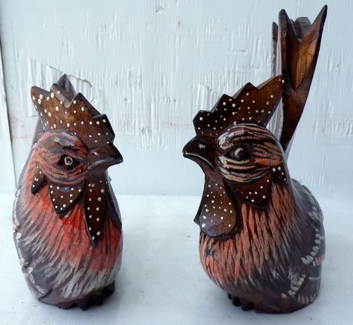 Gallo gallina legno - gallina,