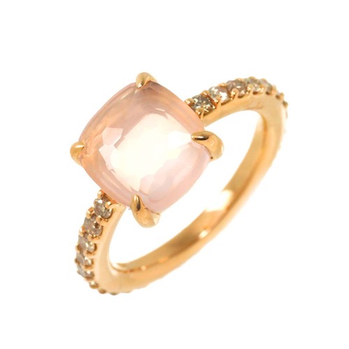 Anello pomellato quarzo - anello,