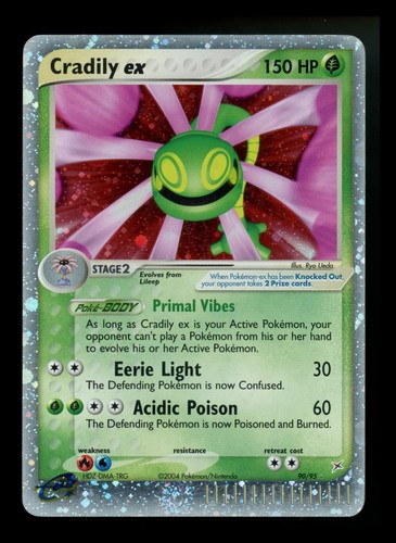 Carta pokémon rara cradily - pokémon, ex