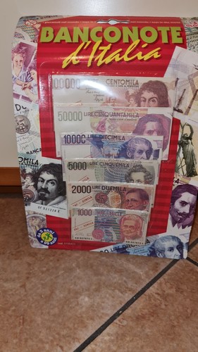 Set banconote lire fac simile - lire,