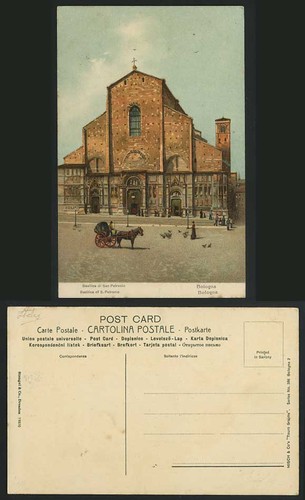 Italy old art postcard bologna - italy,