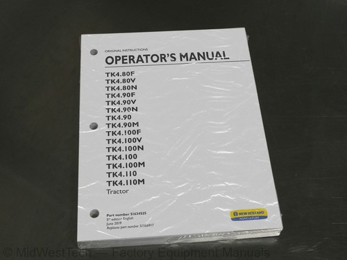 Manuale operatore trattore new - manuale,